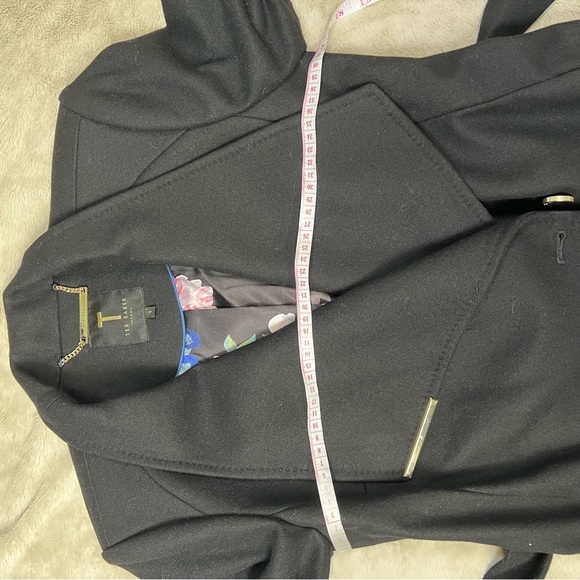 Ted Baker Women’s Mid length Wool Wrap coat. - Picture 8 of 11